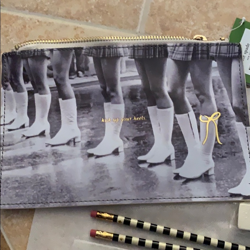 Kate Spade KICK UP YOUR HEELS Boots Pencil Case Bundle Set. - Picture 2 of 7